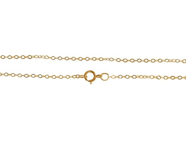 GEMSHINE 14k 585 Gold Halskette. 1,5 mm Ankerkette im klassischen Design mit Längen von 40 bis 76 cm, Ketten Länge:76 – Bild 4