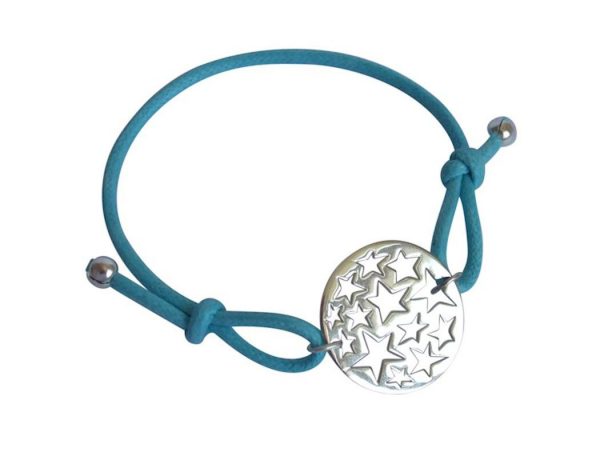 Gemshine - Damen - Armband - KNOTS Sternen Konstellation - 925 Silber - Blau - Größenverstellbar – Bild 3