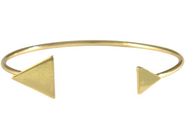 Gemshine - Damen - Armband - Armreif - Gold - Design - Dreieck - Scandi - Minimalistisch - Geometrisch - Design