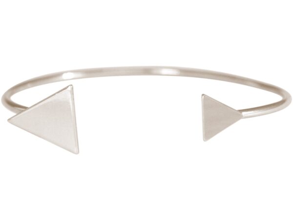 Gemshine - Damen - Armband - Armreif - Silber - Design - Dreieck - Scandi - Minimalistisch - Geometrisch - Design